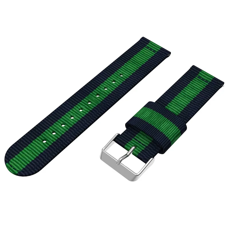 22mm Nylon Smart Watch Wrist Strap for Huawei Watch GT2e GT2 46mm - Dark Blue/Green