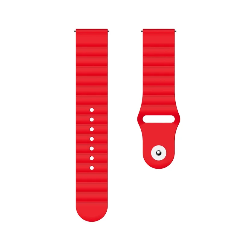 22mm Silicone Multi-hole Silicone Smart Watch Strap for Huawei Watch GT2e/GT2 46mm - Red