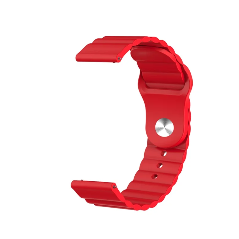 22mm Silicone Multi-hole Silicone Smart Watch Strap for Huawei Watch GT2e/GT2 46mm - Red