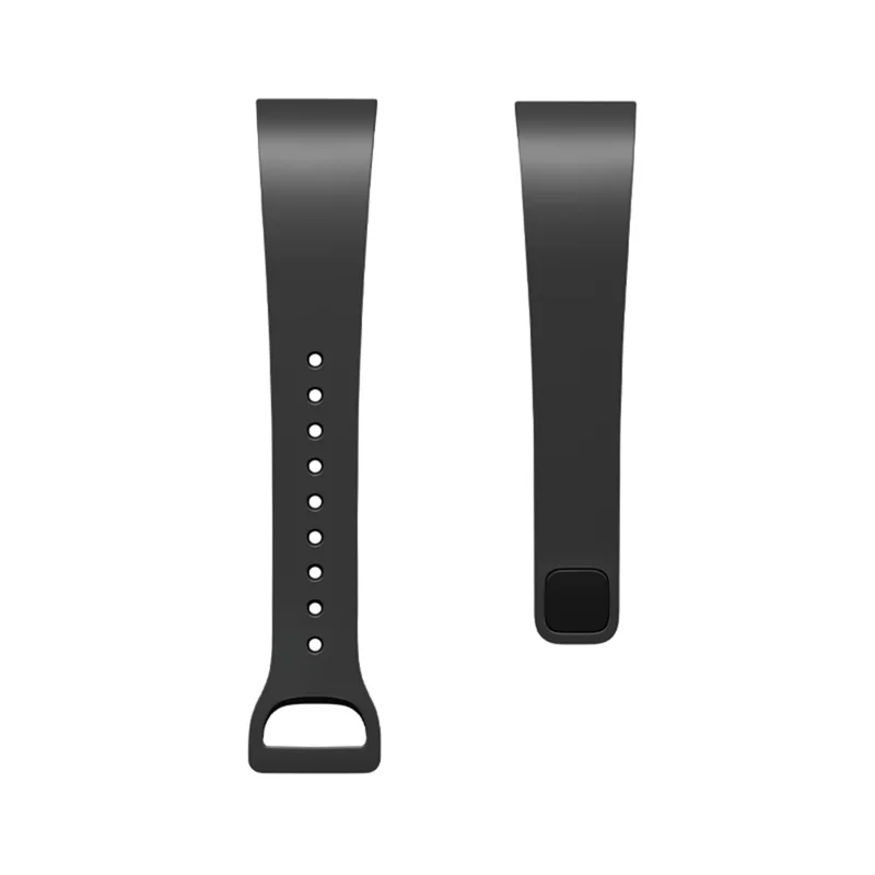 Soft Silicone Smart Watch Strap Replacement Watch Band for Xiaomi Redmi Watch - Black