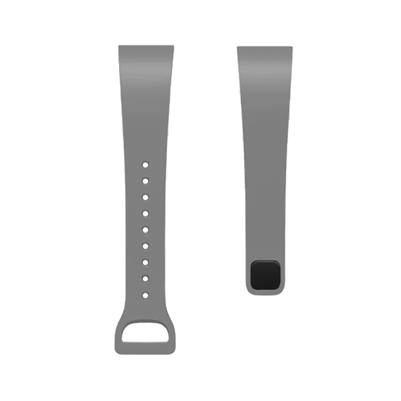 Soft Silicone Smart Watch Strap Replacement Watch Band for Xiaomi Redmi Watch - Grey