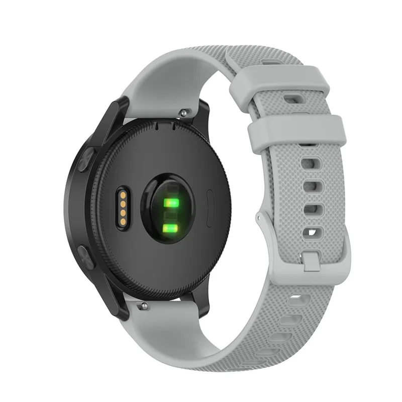 22 mm silikonowy pasek zamienny do inteligentnych zegarków Garmin Vivoactive 4 – szary