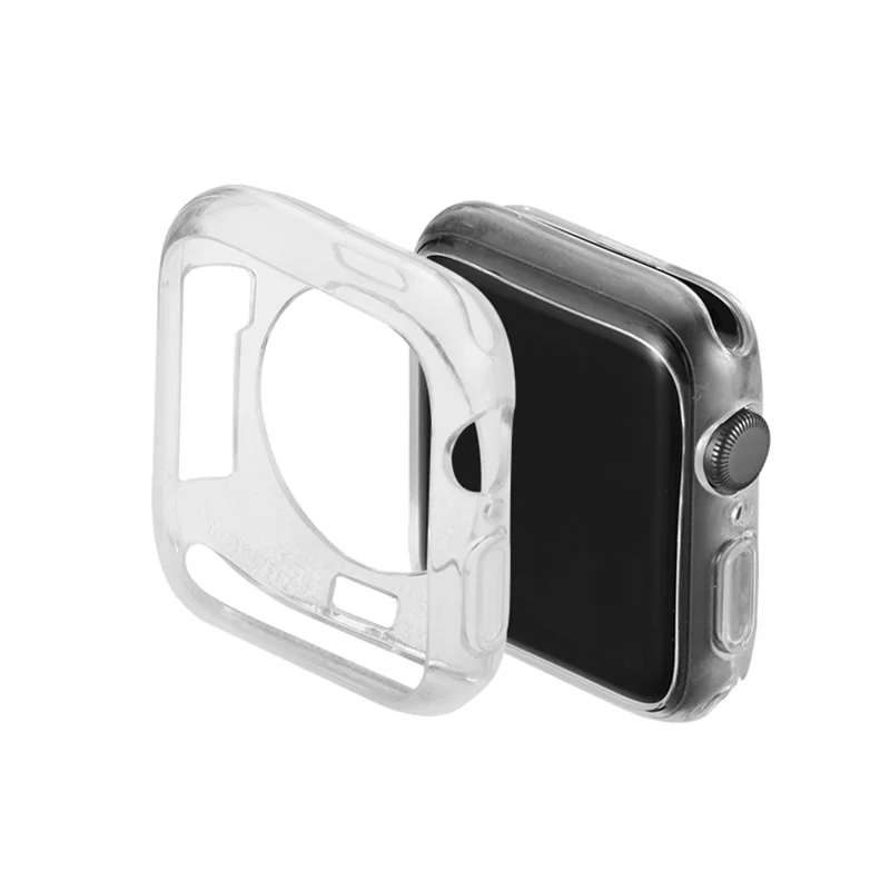 Silicone Smart Watch Case Protector for Apple Watch Series SE3 / SE2 / SE1 /  6 / 5 / 4 40mm - Transparent