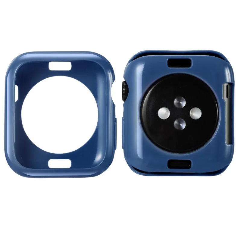 Silicone Smart Watch Case Protector for Apple Watch Series SE3 / SE2 / SE1 /  6 / 5 / 4 40mm - Dark Blue