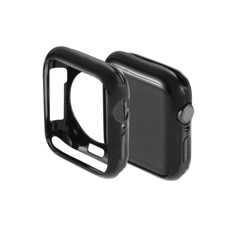 Copertina di Custodia Per Orologi Intelligenti in Silicone Per Apple Watch Series 6 SE 5 4 44mm / Serie 3 2 1 42mm - Nero