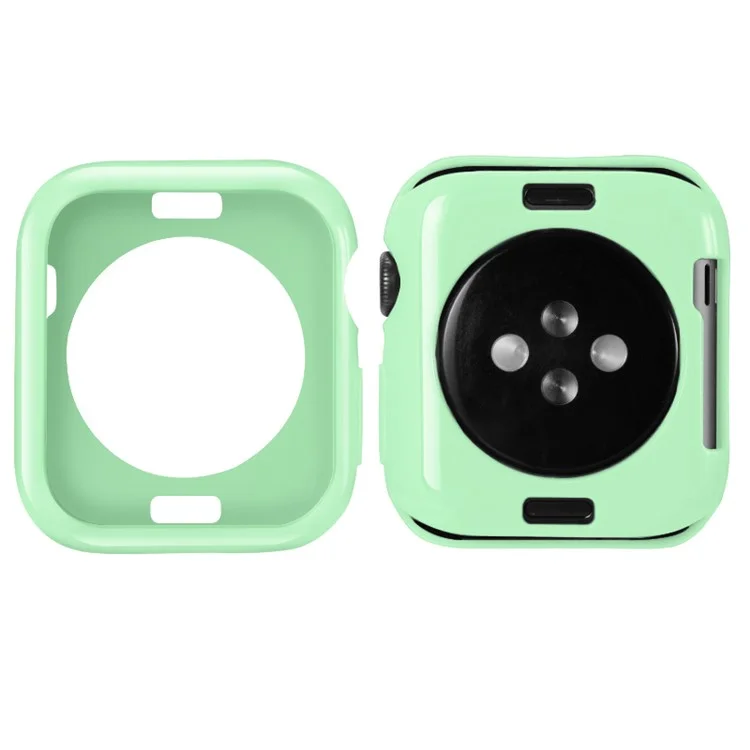 Silikon Smart Watch Case Cover für Apple Watch Series 6 SE 5 4 44mm / Series 3 2 1 42mm - Cyan