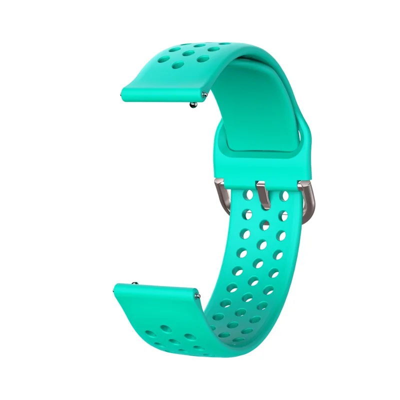 22mm Soft Silicone Watch Strap Replacement Smart Watch Band Strap for Huawei GT2 / GT 2e 46mm - Cyan