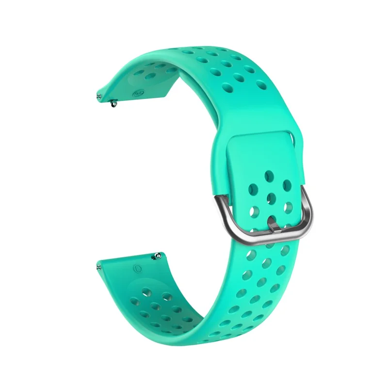 22mm Soft Silicone Watch Strap Replacement Smart Watch Band Strap for Huawei GT2 / GT 2e 46mm - Cyan