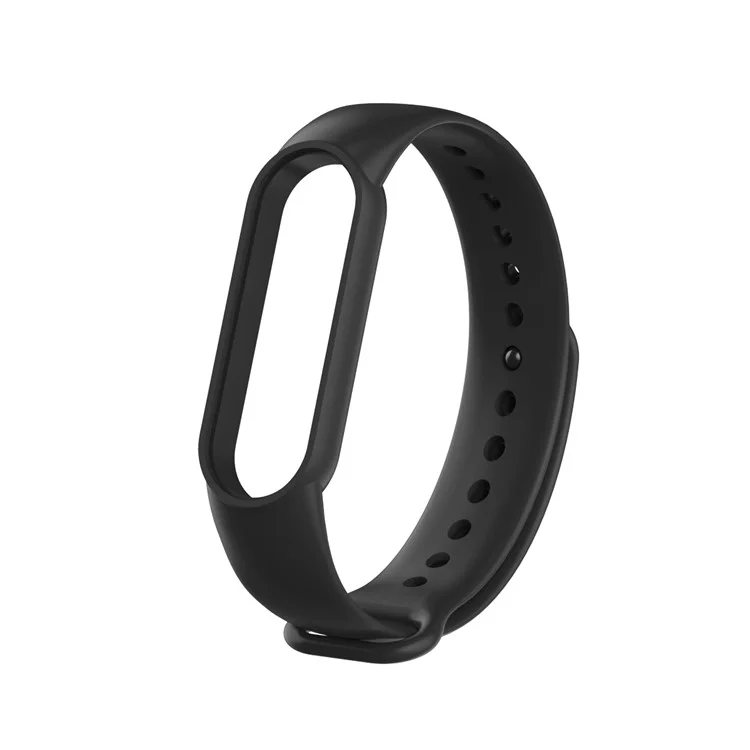 TPU Smart Watch Ersatzriemen Für Xiaomi Mi Band 5/6/7 - Schwarz