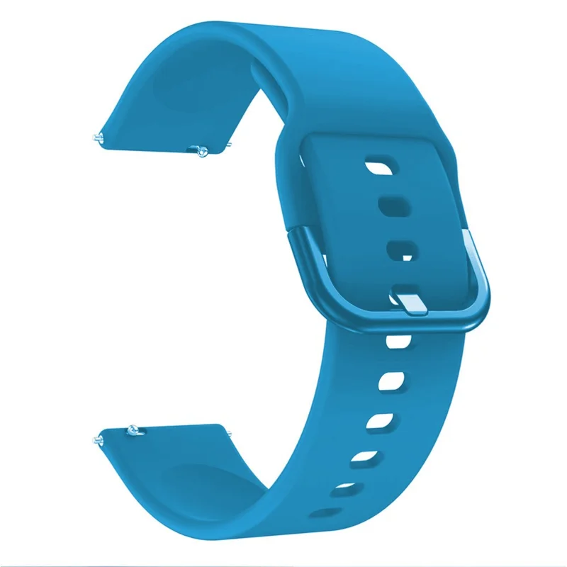 22mm Silicone Smart Watch Strap Pin Buckle Adjustable Watchband Replacement for Huawei Watch GT2e / GT / GT2 46MM - Dark Green