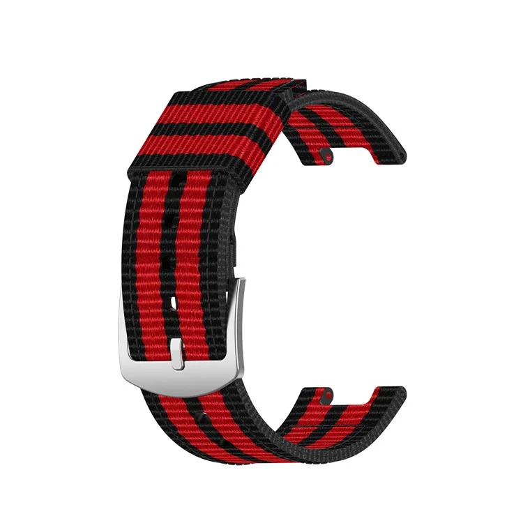 Rainbow Nylon Canvas Watch mit Installationswerkzeugen für Amazfit T-Rex - Schwarz/Rot/Schwarz/Rot/Schwarz
