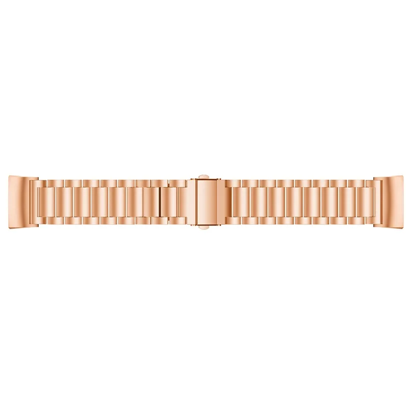 For Fitbit Charge 3/4 Stainless Steel Smart Watch Replacement Strap Watchband - Rose Gold