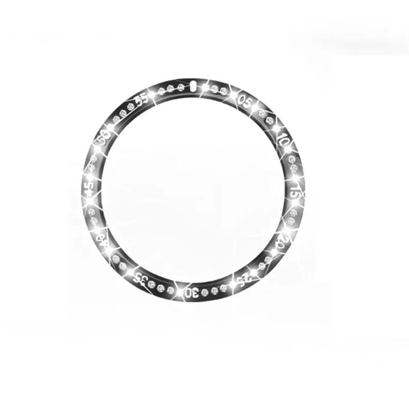 Stainless Steel Watch Bezel Ring Rhinestone Decor Index Ring for Samsung Galaxy Watch 42mm - Silver