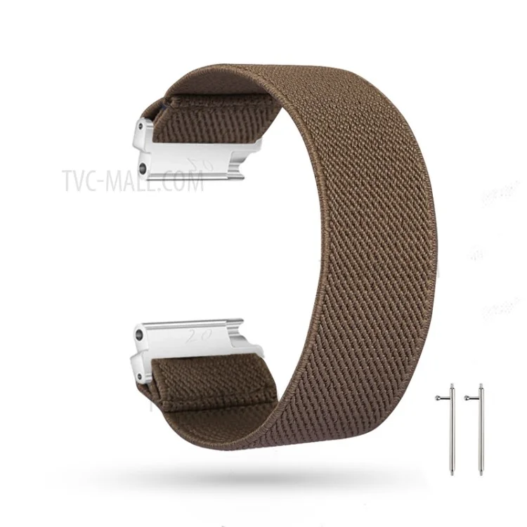 20mm Solid Color Printing Nylon Smart Watch Band für Samsung Galaxy Watch4 Classic 46mm 42mm/Watch4 44mm 40mm/Huawei Watch GT 2 42mm/Huami Amazfit Watch Youth Edition - Braun