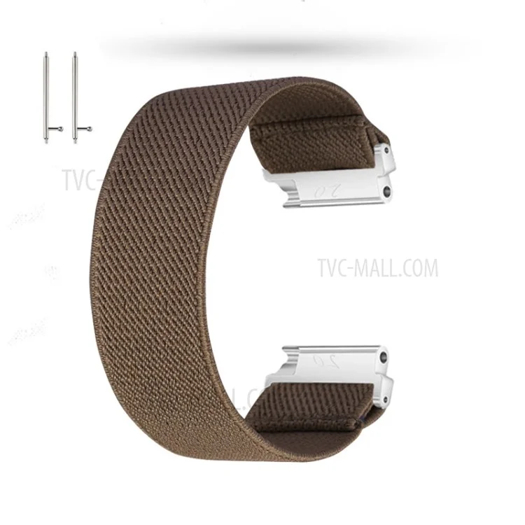 20mm Solid Color Printing Nylon Smart Watch Band für Samsung Galaxy Watch4 Classic 46mm 42mm/Watch4 44mm 40mm/Huawei Watch GT 2 42mm/Huami Amazfit Watch Youth Edition - Braun
