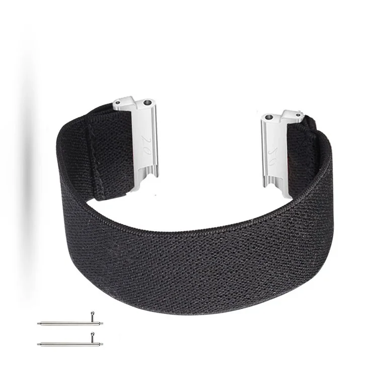 22mm Solid Color Printing Nylon Smart Watch Band for Huawei Watch GT 2e / GT / GT 2 46mm - Black