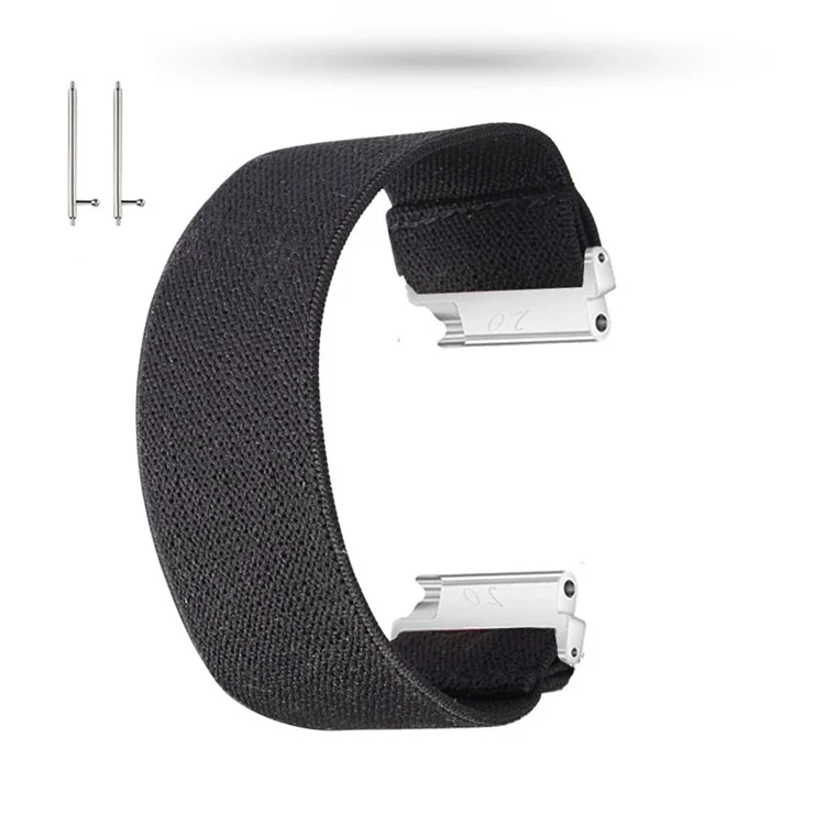 22mm Solid Color Printing Nylon Smart Watch Band for Huawei Watch GT 2e / GT / GT 2 46mm - Black
