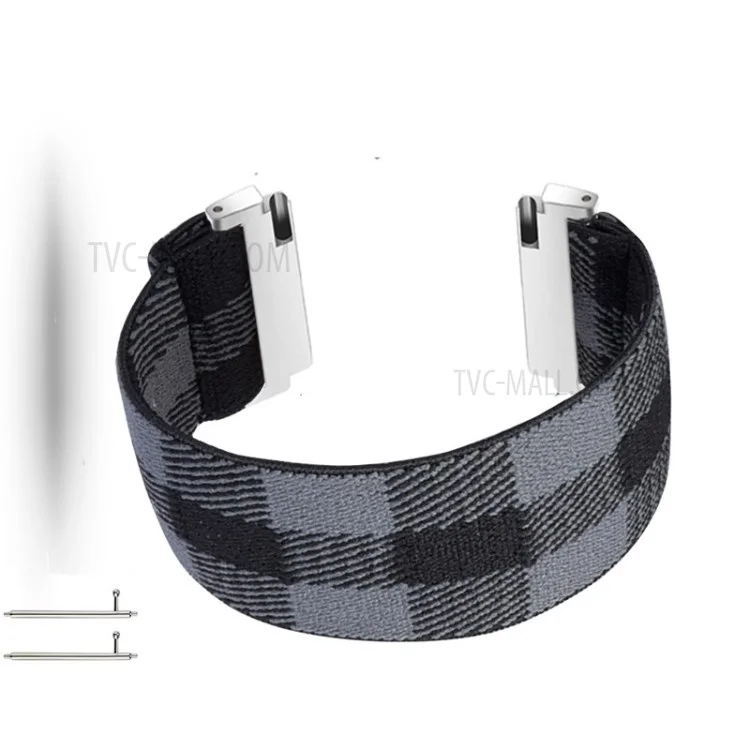 22mm Colorful Nylon Watch Band for Huawei Watch GT 2e/GT/GT 2 46mm  - Grey/Black