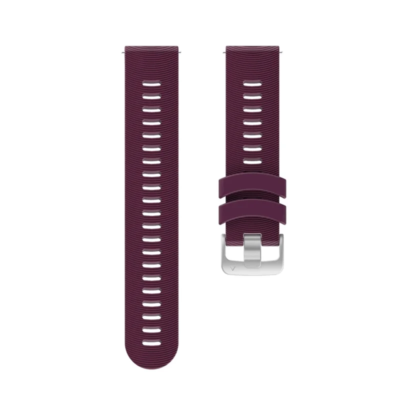20mm Silicone Smart Watch Replacement Strap for Garmin Forerunner 245 - Dark Purple