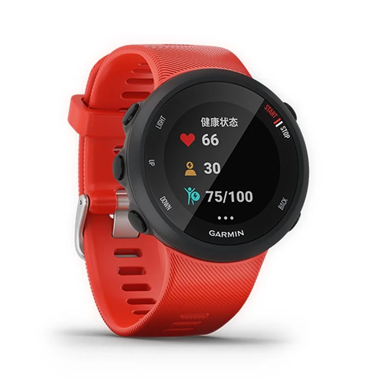 Silicone Smart Watch Replacement Strap for Garmin Forerunner 45 - Red