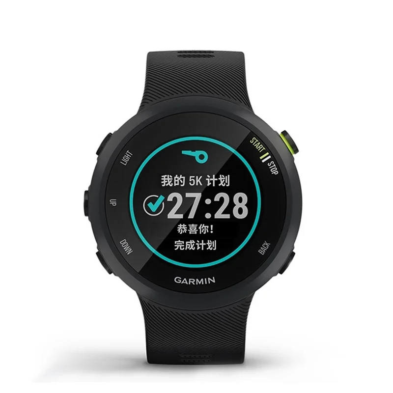 Silicone Smart Watch Replacement Strap for Garmin Forerunner 45 - Black