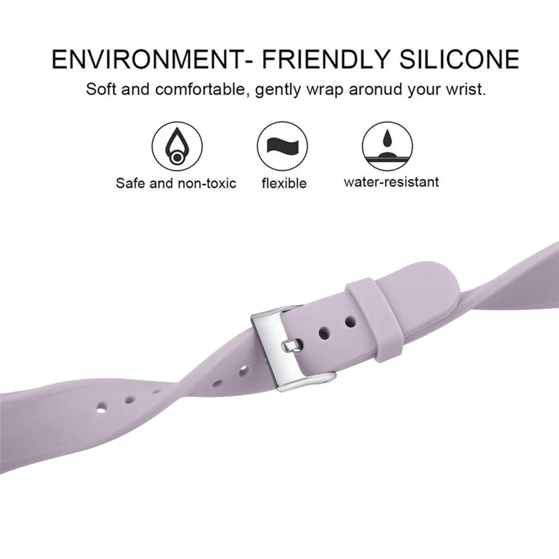 Soft Silicone Watch Band Replacement for Fitbit Versa / Versa 2 - Purple
