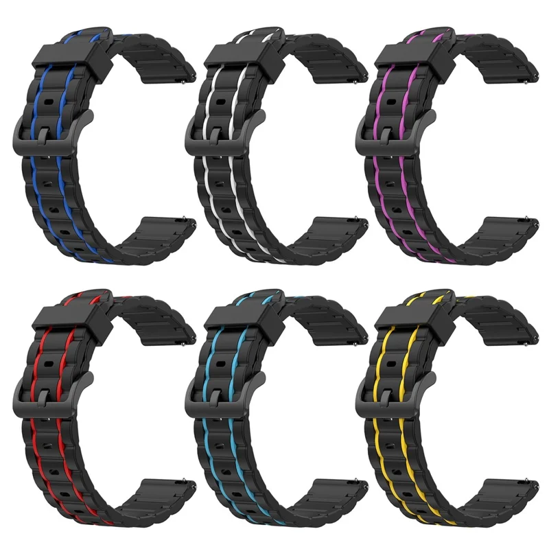 Wavy Textured Silicone Watch Band Strap for Fitbit Versa/2/Lite - Red