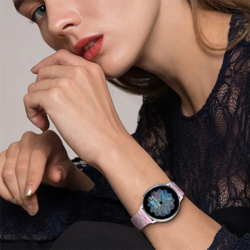 20mm Resin Watch Band for Samsung Galaxy Watch 42mm/Galaxy Active - Pink