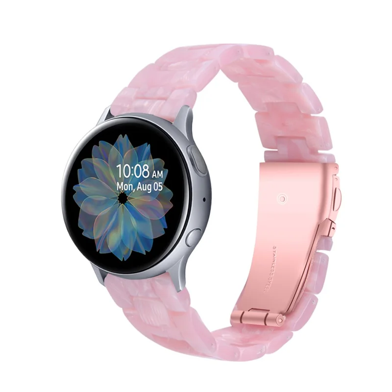 20mm Resin Watch Band for Samsung Galaxy Watch 42mm/Galaxy Active - Pink