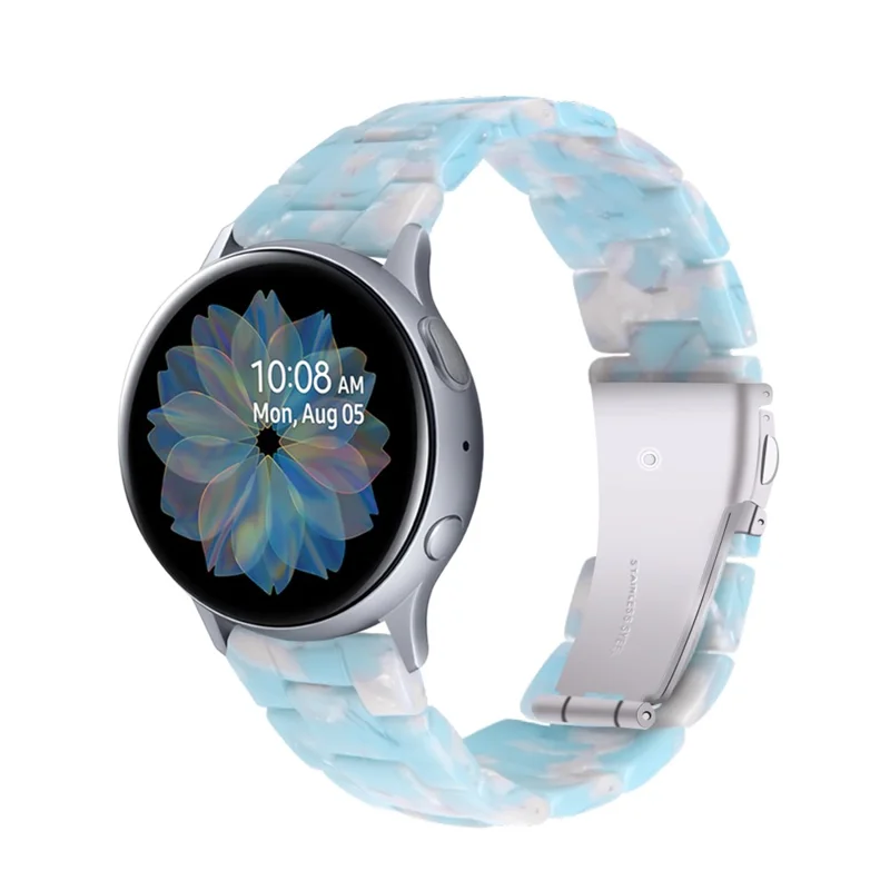 20mm Resin Watch Band for Samsung Galaxy Watch 42mm/Galaxy Active - Sky Blue