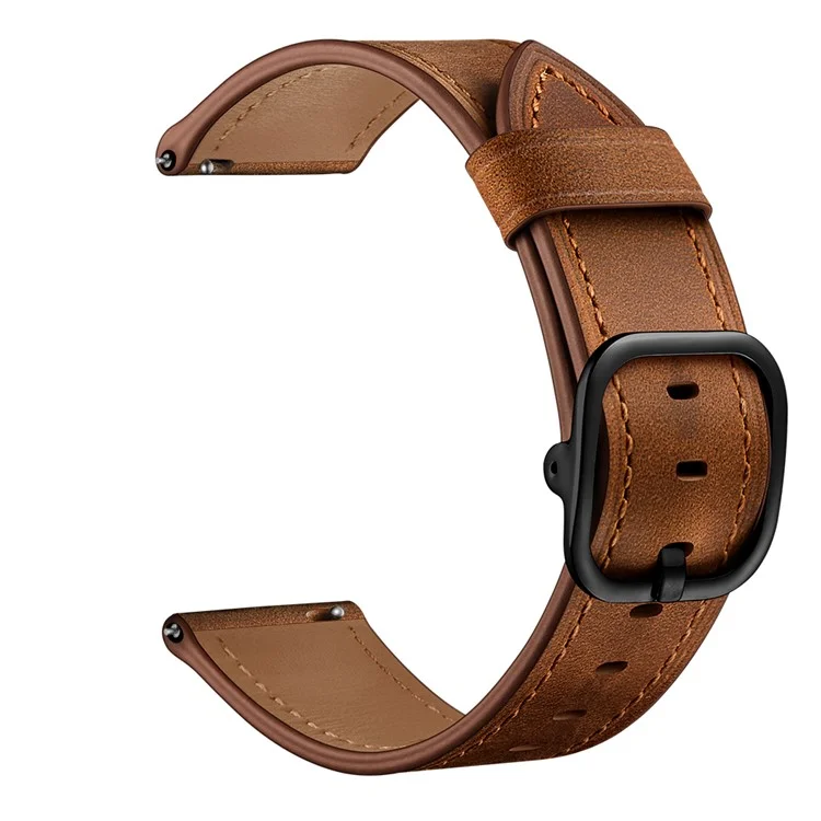 22 mm di Orologi in Pelle di Cuoio (stile Ds) Per Huami Amazfit 1/2S - Caffè