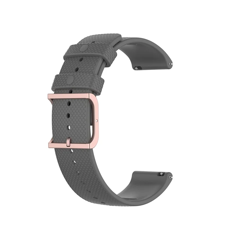 22mm Dotted Silicone Silicone Smart Watch Strap Universal for POLAR Grit X/POLAR Vantage M - Grey