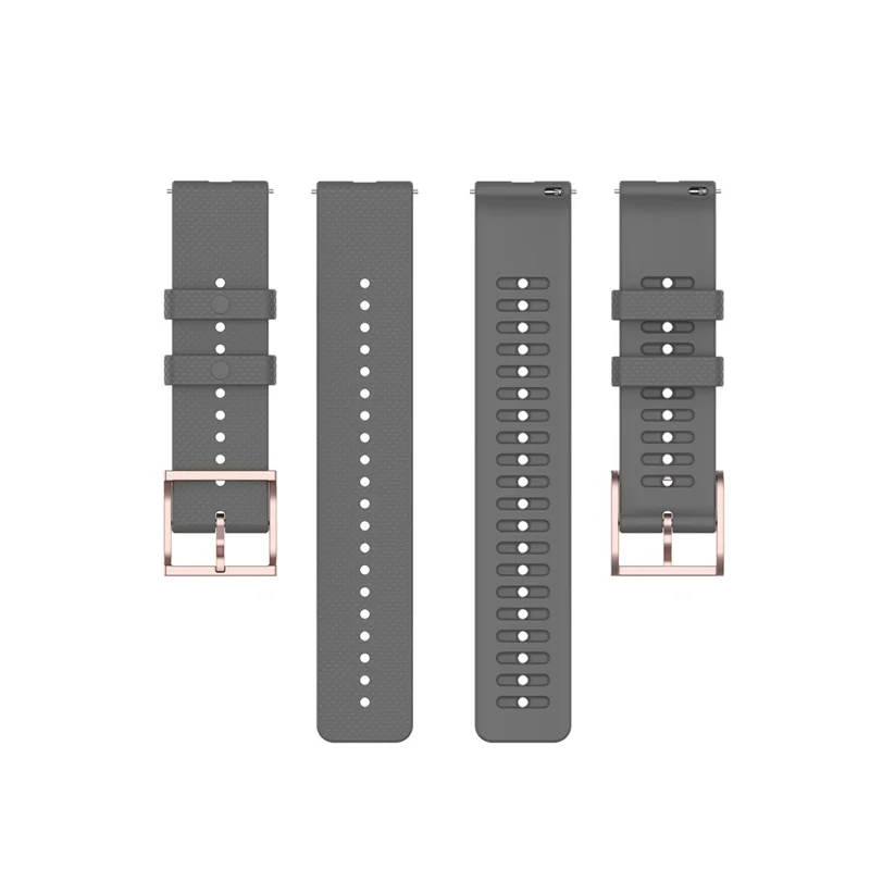 22mm Dotted Silicone Silicone Smart Watch Strap Universal for POLAR Grit X/POLAR Vantage M - Grey