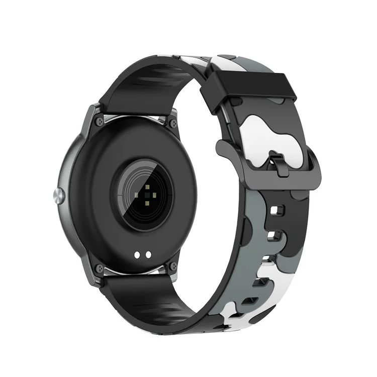 Banda de reloj inteligente de epoxy de camuflaje para Xiaomi Haylou Solar LS05 - Camuflaje gris