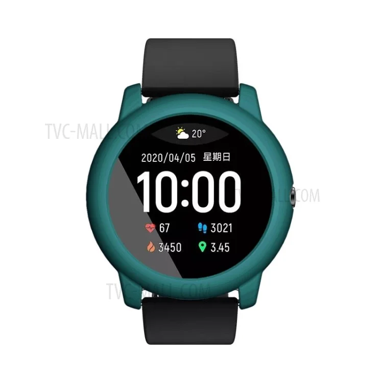 Durable PC Hard Protection Shell for Xiaomi Haylou Solar LS05 - Midnight Green