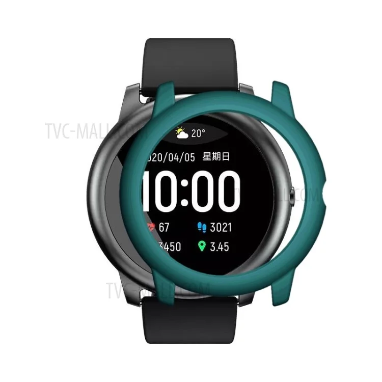 Durable PC Hard Protection Shell for Xiaomi Haylou Solar LS05 - Midnight Green