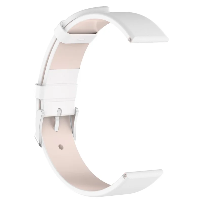 19mm PU Leather Smart Watch Band for Xiaomi Haylou Solar LS01 - White