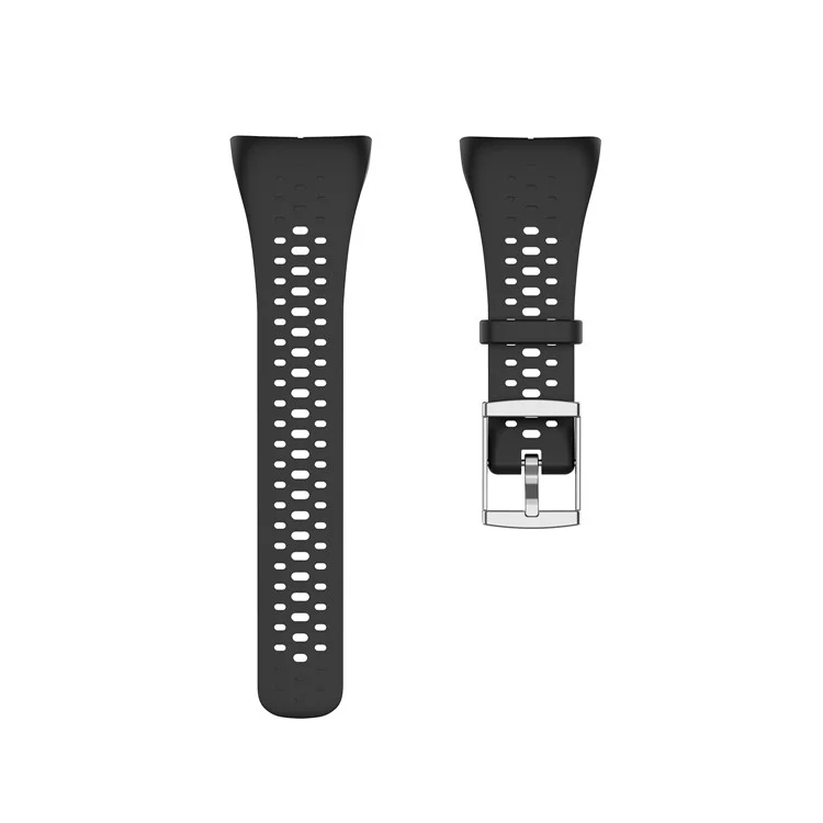 Per Polar M400/M430 Cinturino in silicone soffice e traspirante - Nero