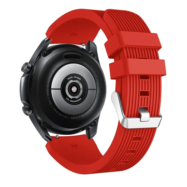 Bracelet en silicone pour montre intelligente pour Samsung Galaxy Watch3 45 mm - Rouge
