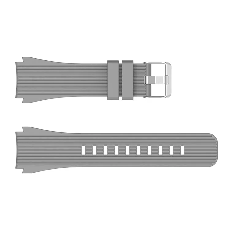 Bracelet de montre intelligent en silicone avec fermoir pour Samsung Galaxy Watch3 45 mm - Gris