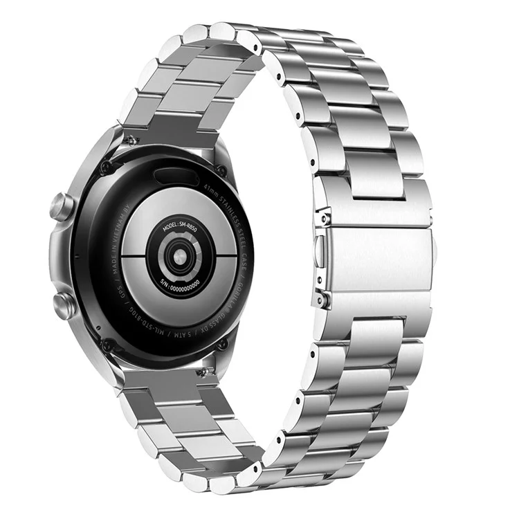 Сменный ремешок для умных часов из нержавеющей стали для Samsung Galaxy Watch3 41 мм - серебряный