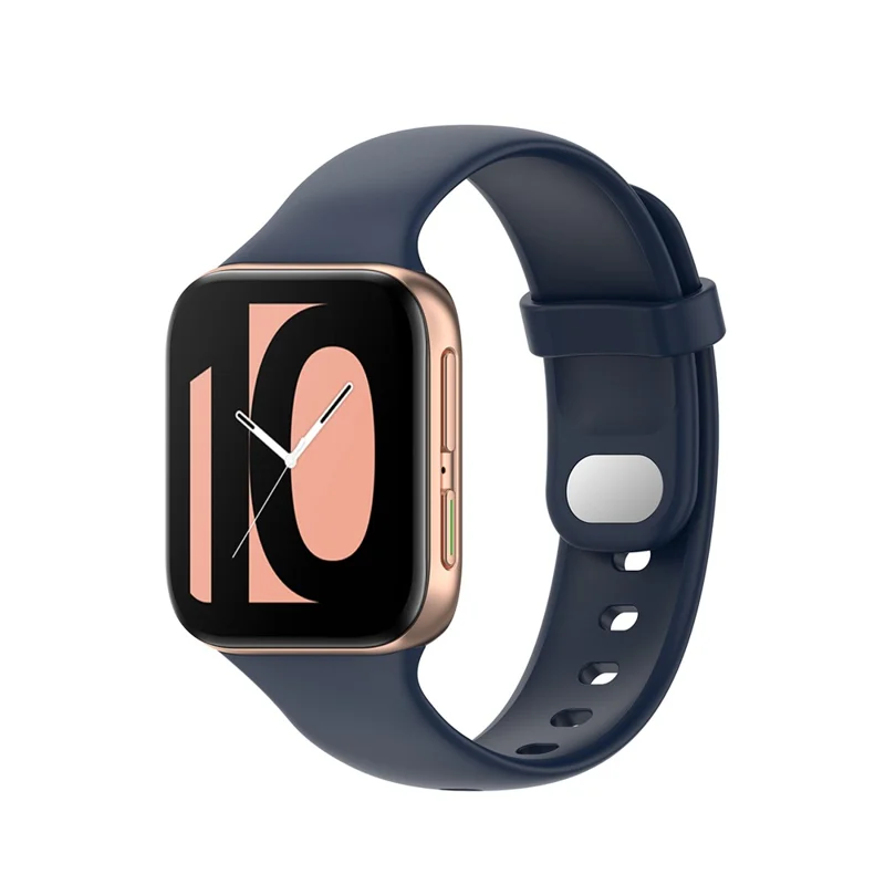 Smart Watch Replacement Silicone Watchband for Oppo Watch 41mm - Midnight Blue