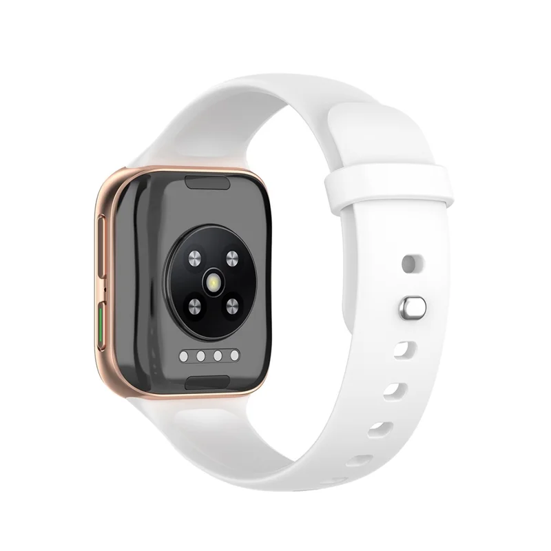 Silicone Smart Watch Strap Replacement for Oppo Watch 46mm - White