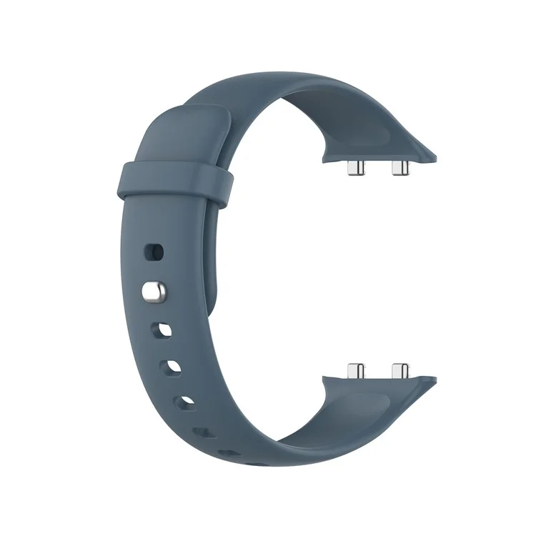 Silicone Smart Watch Strap Substituição Para OPPO Watch 46mm - Azul Escuro