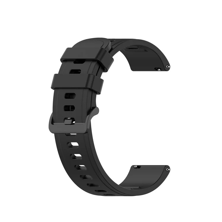 Soft Silicone Watch Strap Replacement 20mm for Amazfit Neo - Black