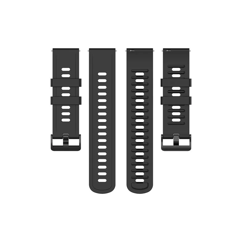 Soft Silicone Watch Strap Replacement 20mm for Amazfit Neo - Black