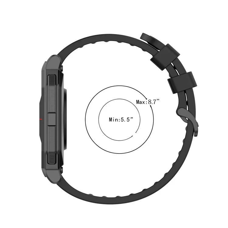 Remplacement De La Sangle De Montre En Silicone Douce 20mm Pour Amazfit Neo - Noir