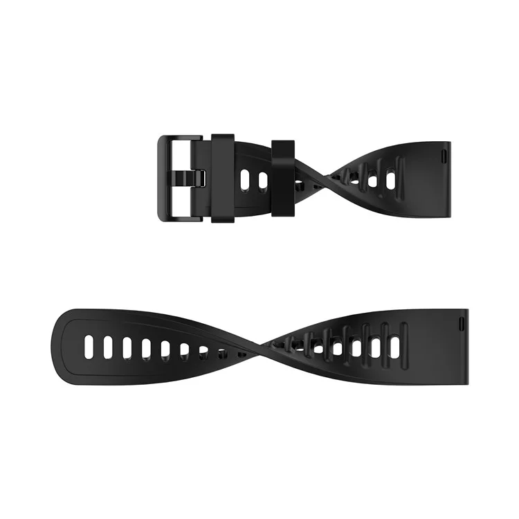 Soft Silicone Watch Strap Replacement 20mm for Amazfit Neo - Black