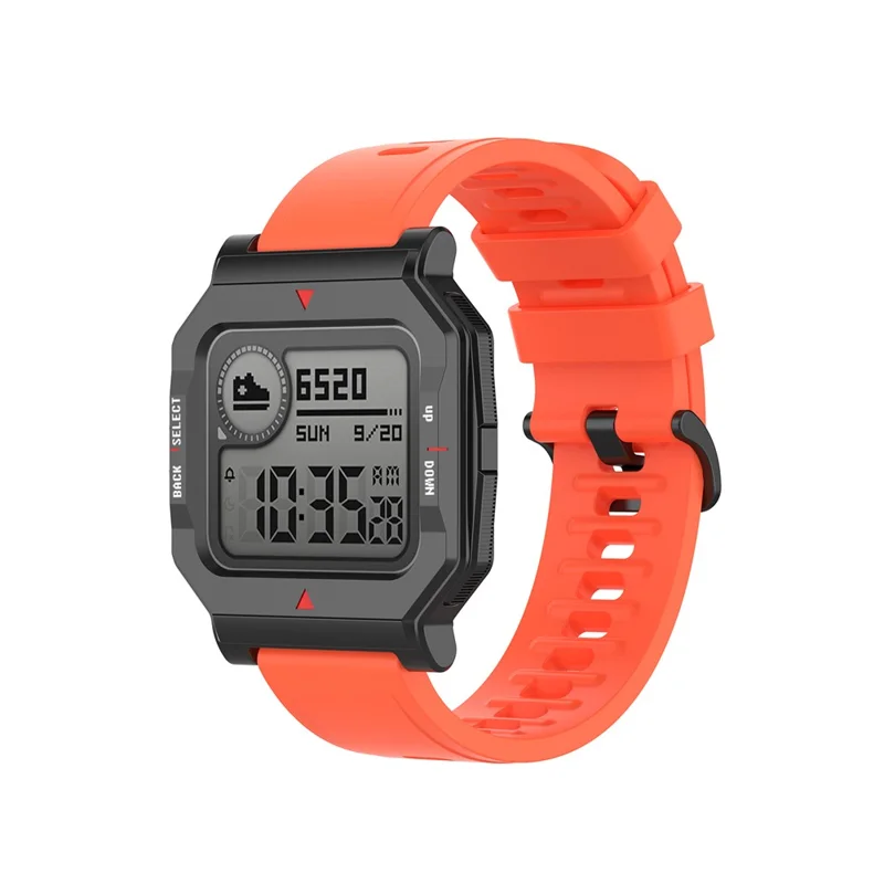 Blød silikoneskifteurtebånd 20 mm til Amazfit Neo - Rød