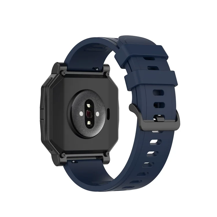 Soft Silicone Watch Strap Replacement 20mm for Amazfit Neo - Midnight Blue